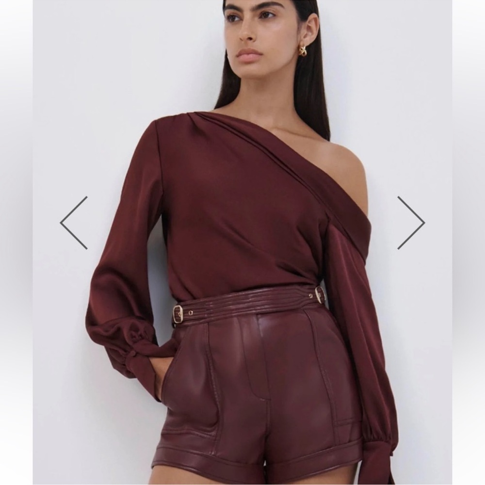 Jonathan Simkhai Alice cold shoulder top size medium